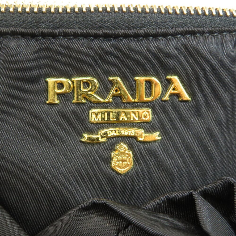 Prada 2way shoulder bag prominent knotted bow motif Black - Picture 7 of 11
